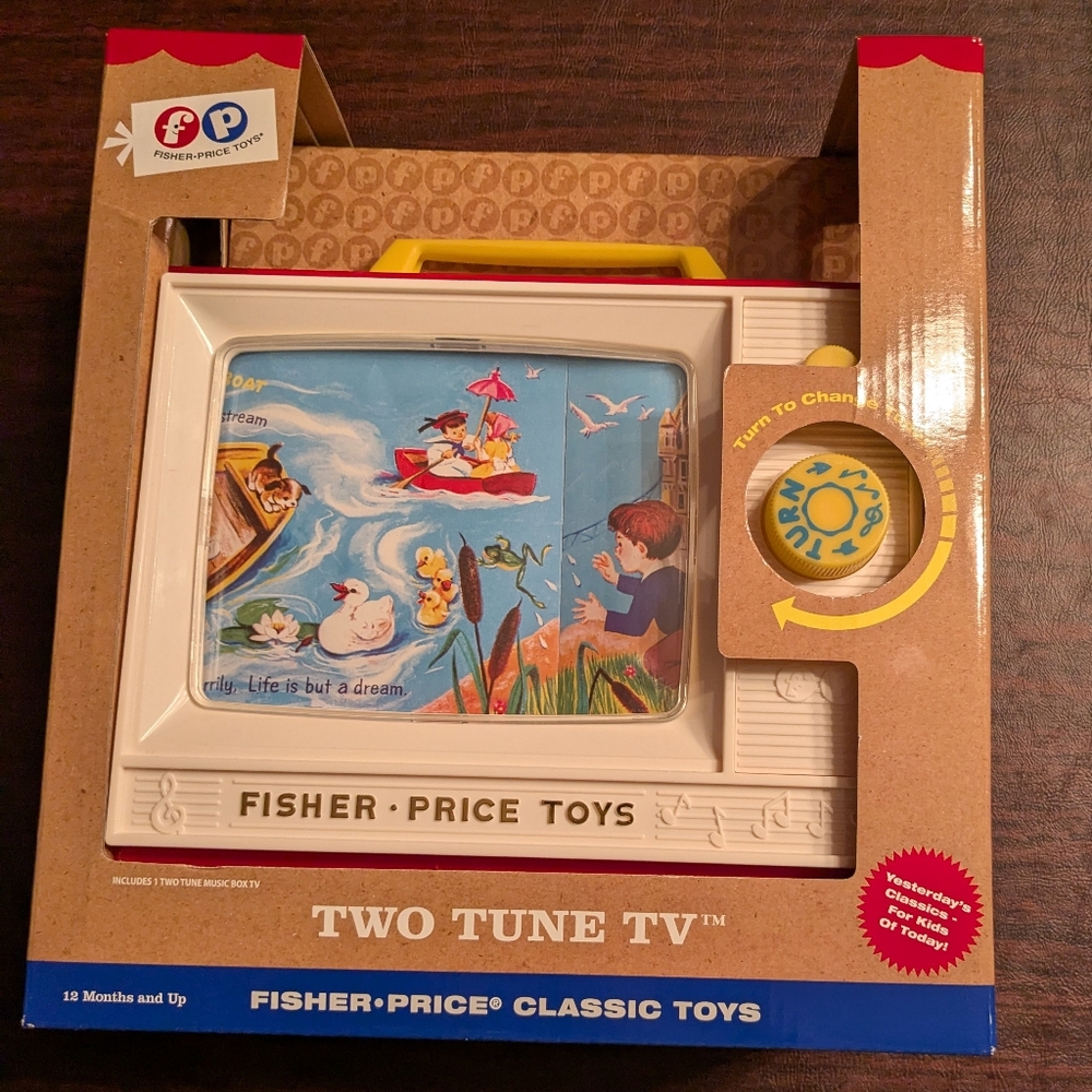 Fisher-Price Two Tune TV Music Box 2014 Mattel NIB